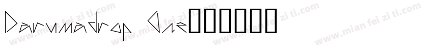 Darumadrop One字体转换